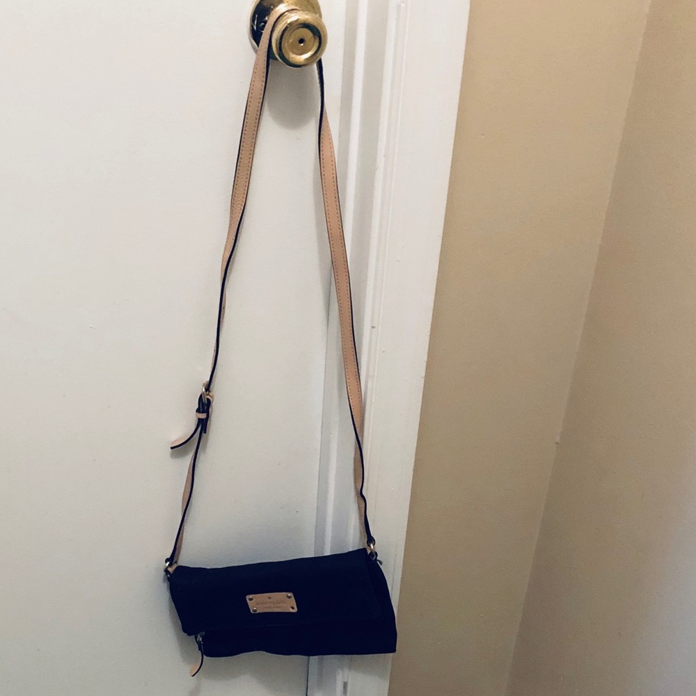 Black w Cream Crossbody Bag